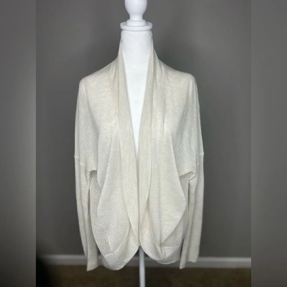 All Saints cable knit lightweight cardigan